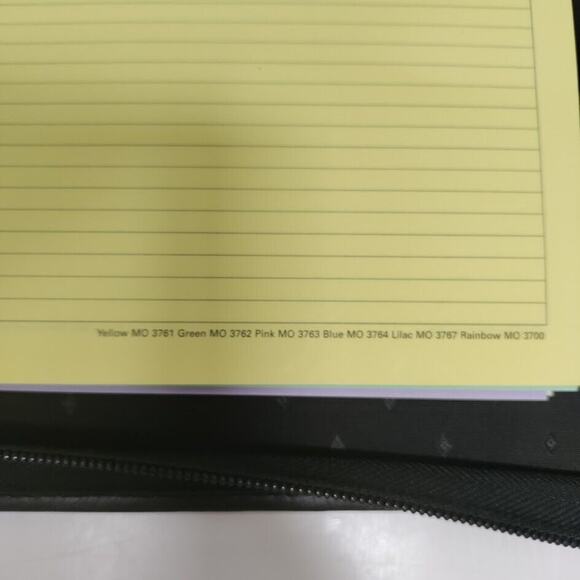 Franklin Planner Leather Nylon Padfolio Organizer w/Handles Black 7 Ring 13 x 11 - Picture 13 of 16